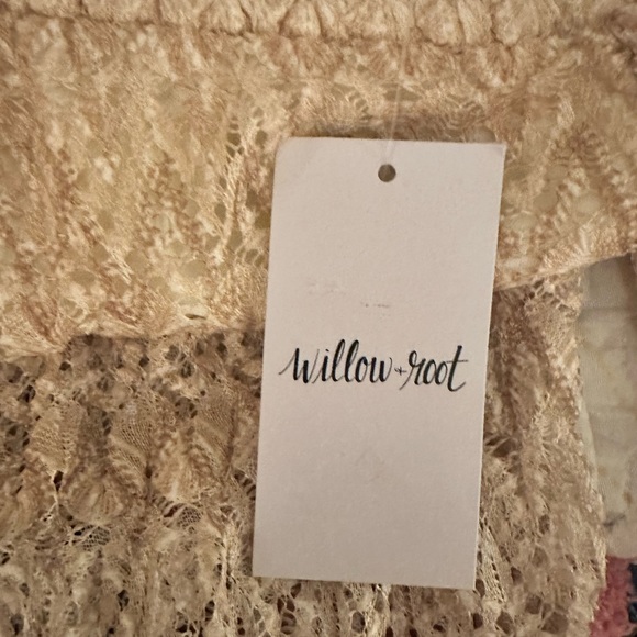 BUCKLE-Willow & Roots-Chevron Lace Inner Lined Dress Pants-Cream-Size Small-NWT - Picture 6 of 6